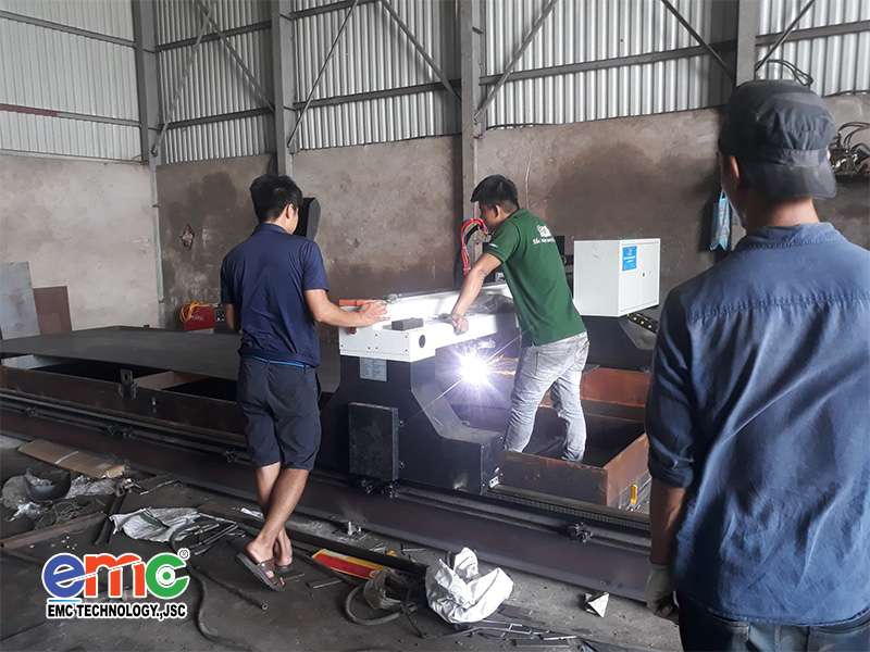 Máy cắt Plasma CNC lắp đặt tại Bắc Ninh