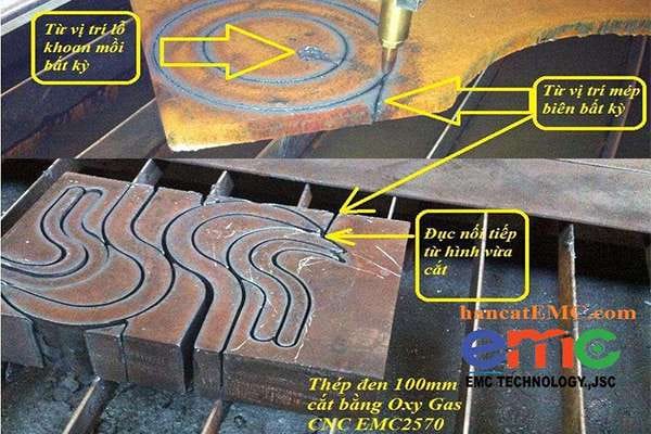 máy cắt cnc plasma có chức năng cắt từ biên