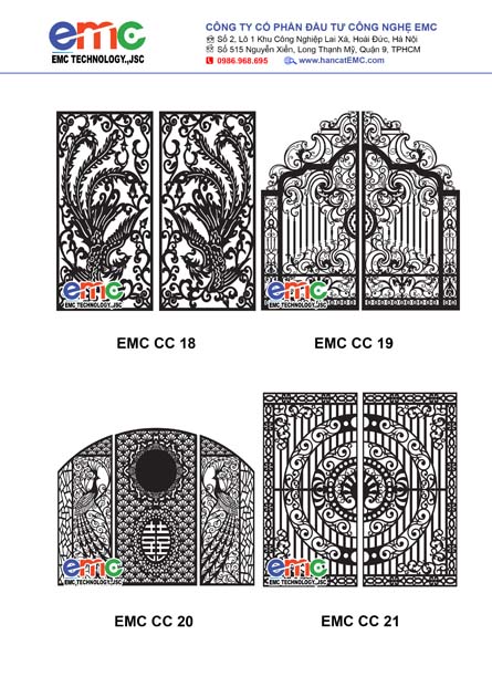 132 mẫu cửa cổng cnc, hoa văn đẹp nhất