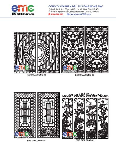 132 mẫu cửa cổng cnc, hoa văn đẹp nhất