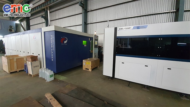 Thạch Thất: máy cắt Laser Fiber 1530DF tại Thép Cường Thành
