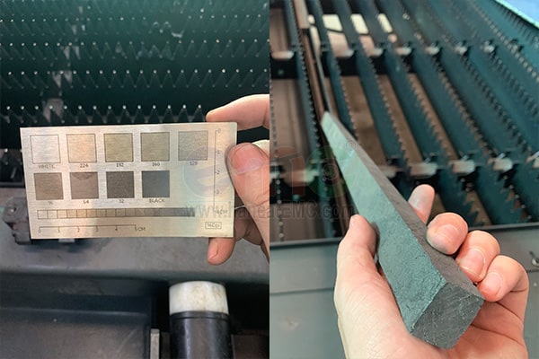 Sản phẩm cắt test của máy cắt laser penta bolt nguồn 6kw