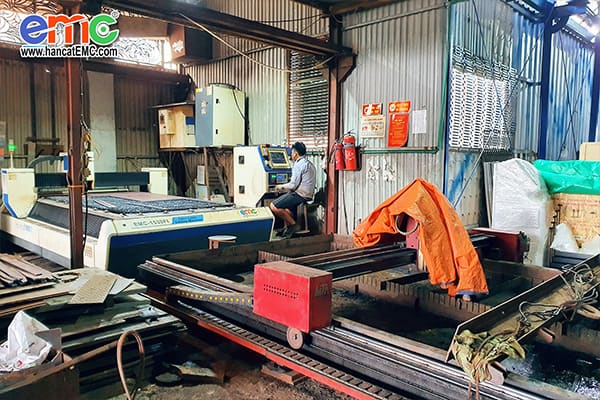 Máy cắt laser fiber được lắp đặt tại Công Ty Đại Phát
