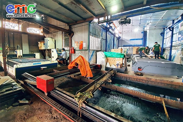 Máy cắt laser fiber được lắp đặt tại Công Ty Đại Phát