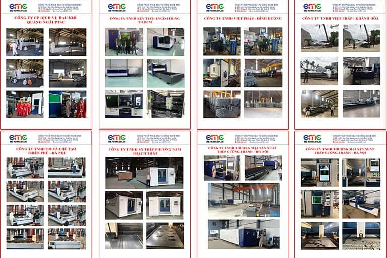 Một số khách hnagf đã mua máy cắt laser tại EMC