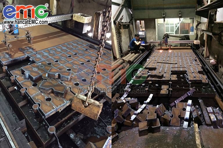 Máy cắt Oxygas cắt thép dày