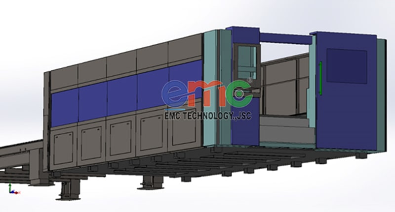 Bản thiết kế máy cắt laser công suất cao