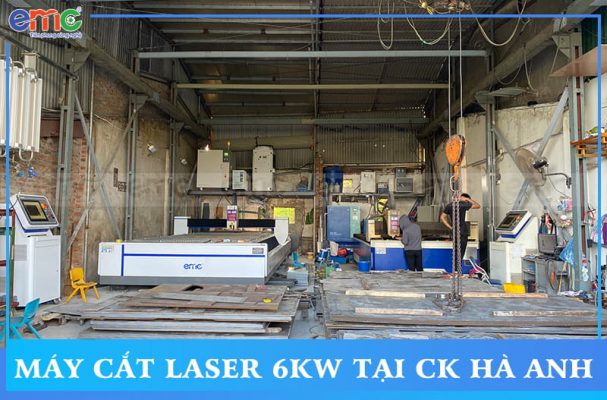 Xưởng cắt cnc bản mã, hoa văn Hà Anh đầu tư máy cắt laser fiber thứ 2