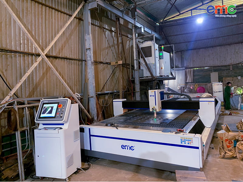 Máy cắt laser được EMC lắp đặt tại Thép Minh Hóa