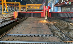 Lắp đặt máy cắt Laser 80kw tại Xây Lắp Hải Long