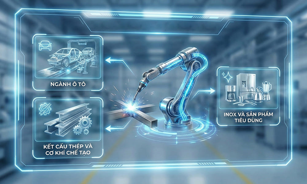 Ứng dụng của Robot hàn thông minh