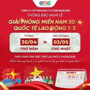 Lịch nghỉ lễ Giải phóng miền Nam 30/4 & Quốc tế Lao động 1/5