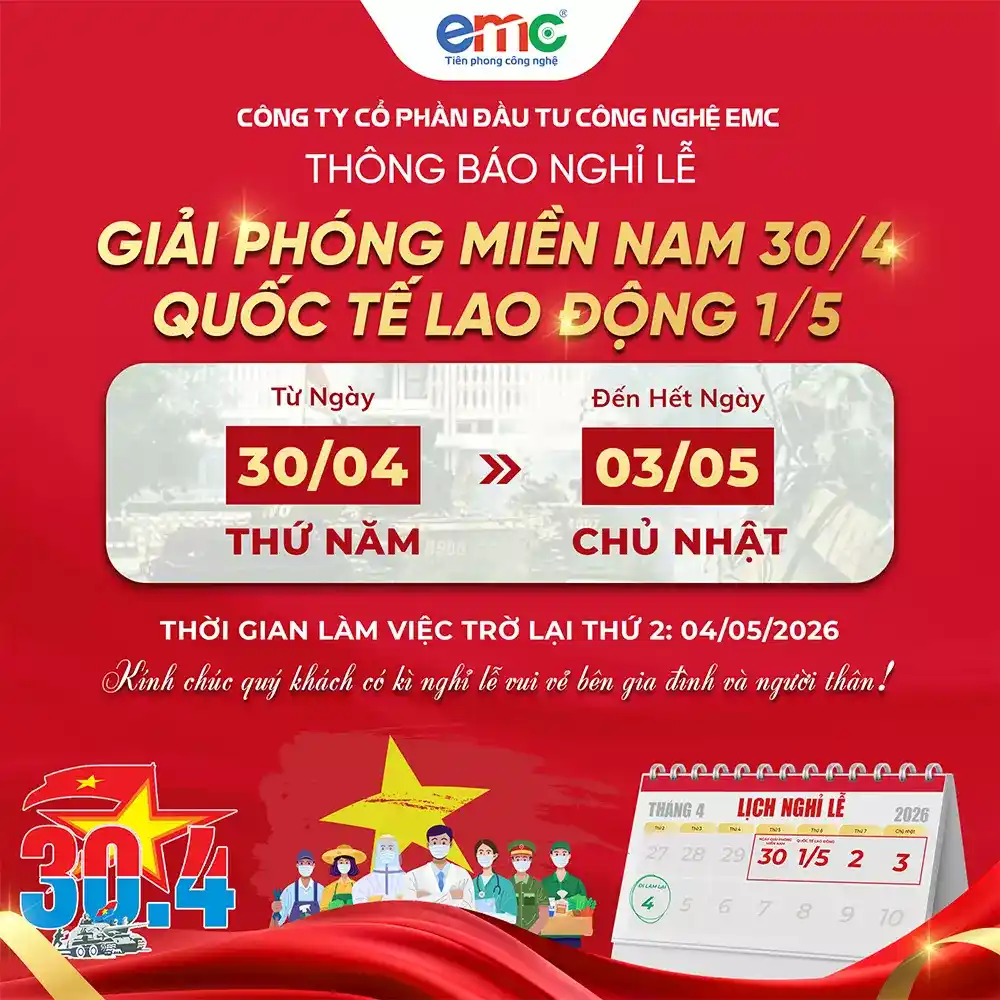 Lịch nghỉ lễ Giải phóng miền Nam 30/4 & Quốc tế Lao động 1/5