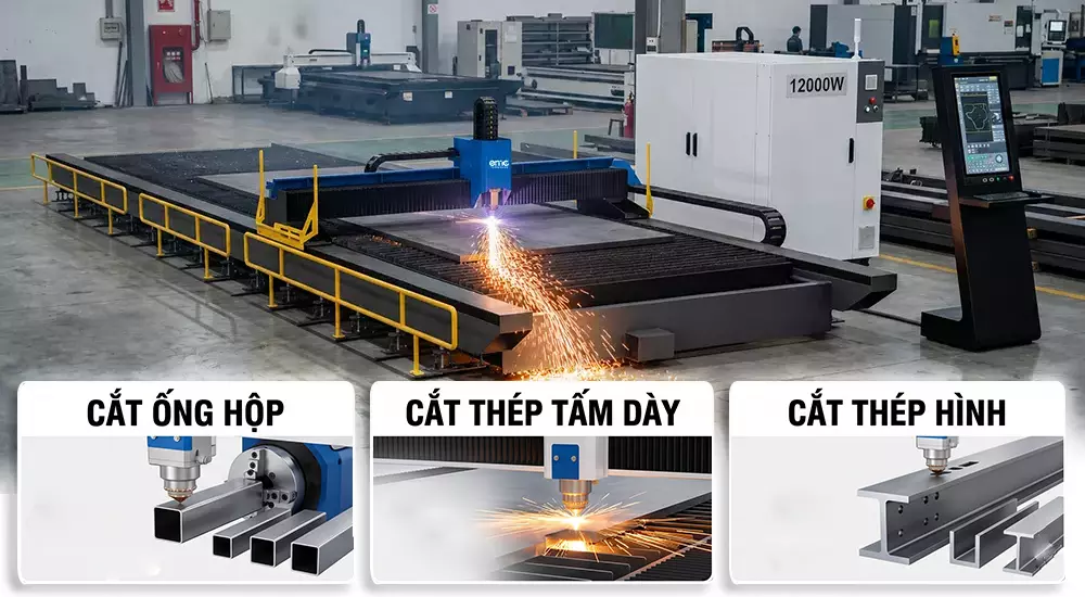 Khả năng cắt của máy cắt laser 12kw
