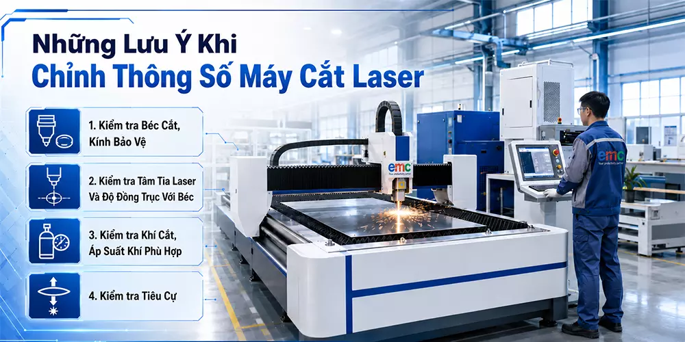 những lưu ý khi chỉnh sửa máy cắt laser