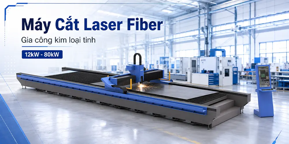 Máy cắt Laser gia công kim loại cho xưởng cơ khí