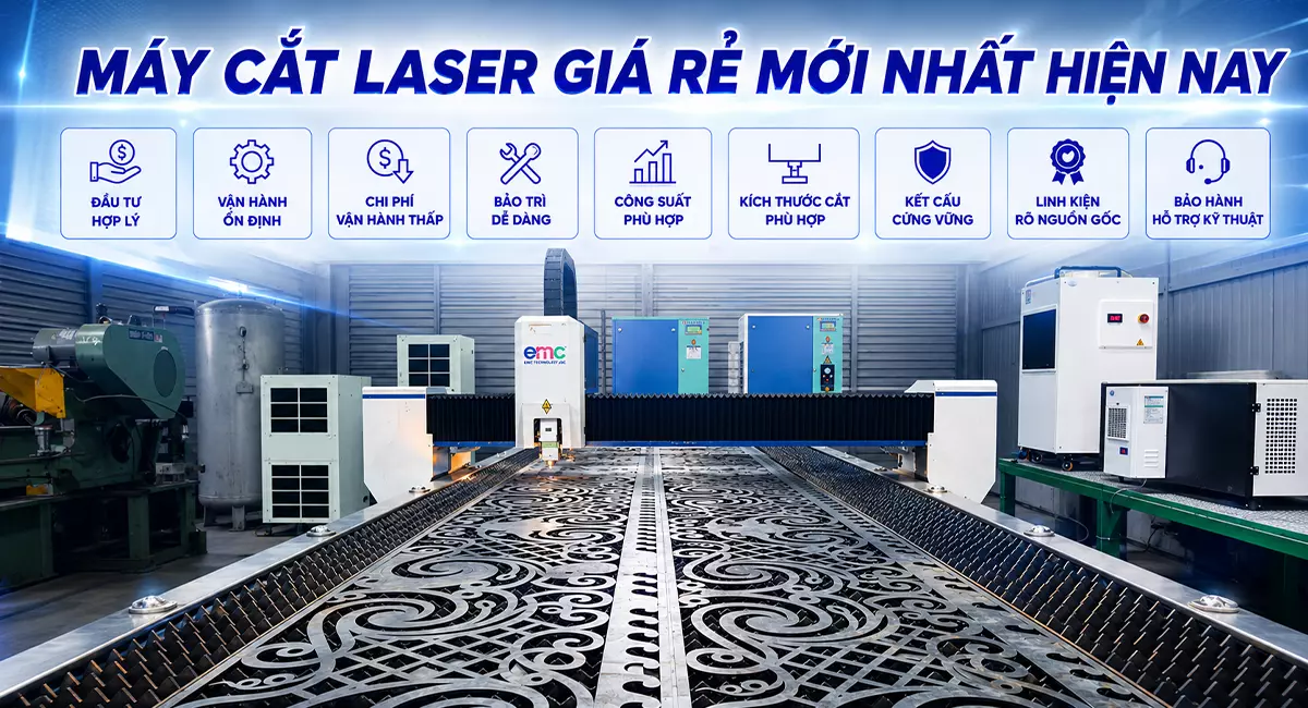 Máy Cắt Laser Giá Rẻ Cho Xưởng Gia Công Cơ Khí