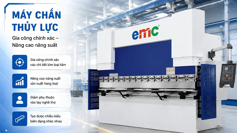Máy Chấn CNC gia công kim loại cho xưởng cơ khí