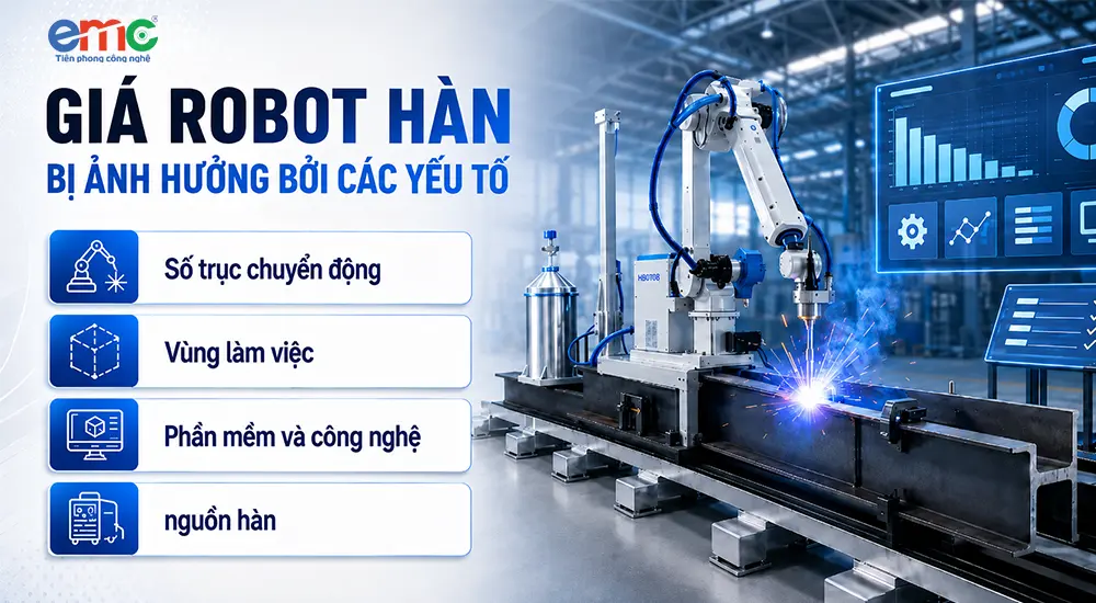 Các yếu tố ảnh hưởng đến giá robot hàn