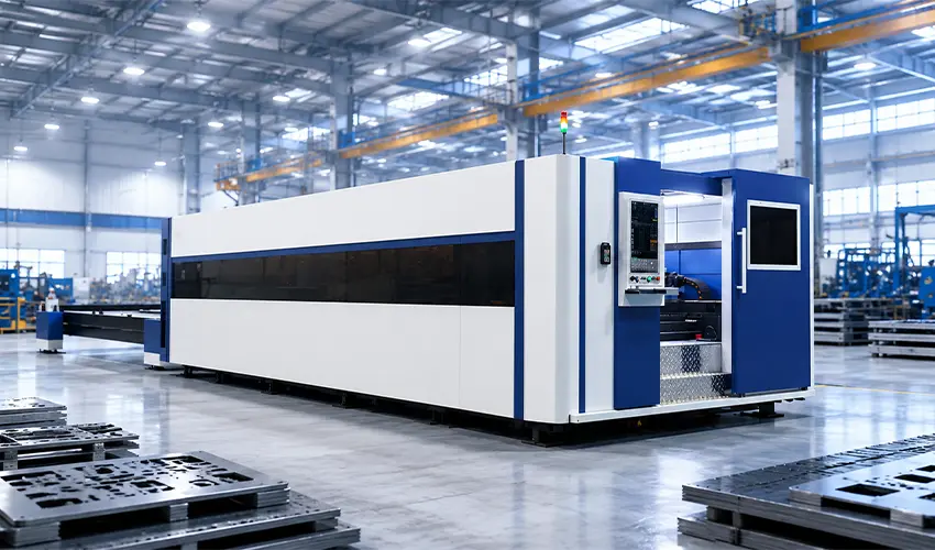 Máy cắt laser công nghiệp là thiết bị dùng năng lượng laser để gia công kim loại