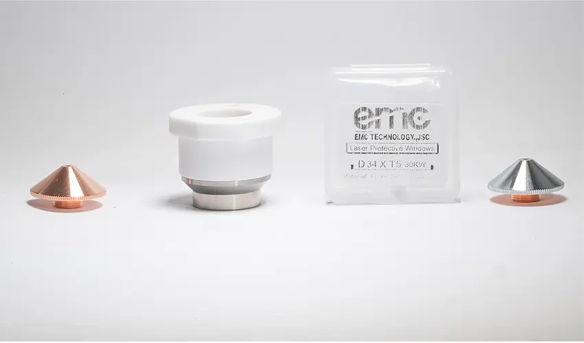 Phụ kiện laser, linh kiện máy cắt laser fiber chính hãng EMC