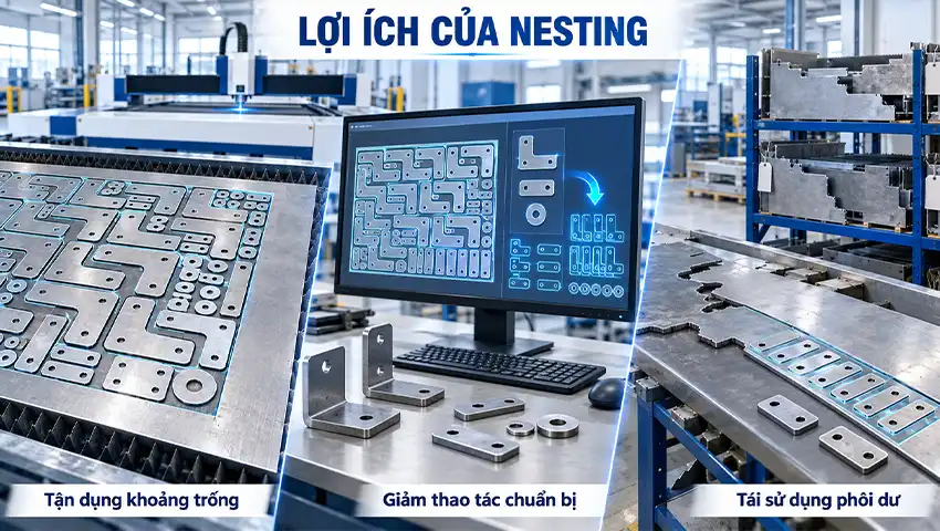 Lợi ích của phần mềm Nesting